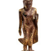 Narozeninový Buddha teakový 8'' -  hnědá patina