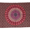 Sárong fialovo-růžový "Naptal" design, 110x170cm, s ručním tiskem