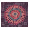 Přehoz přes postel, "Barmeri round", mandala, 202x230cm