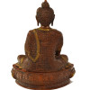 Buddha Šakjamuni, mosazná soška, měděná patina, 30x23x39cm