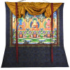 Thangka, Rantnasambhava, Akšóbhja, Amithába, 105x79cm