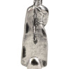 Narozeninový Buddha, neděle, stříbrná patina, 20cm