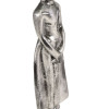 Narozeninový Buddha, neděle, stříbrná patina, 20cm