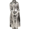 Narozeninový Buddha, neděle, stříbrná patina, 20cm