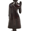 Narozeninový Buddha, pondělí, pryskyřice, tmavě hnědý, 30cm