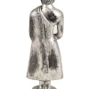 Narozeninový Buddha, středa, pryskyřice, stříbrná patina, 30cm