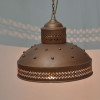 Kovové stínidlo, měděný design, 35x35x30cm