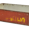 Starý kovový podnos, servírovací tác, 63x37x16cm