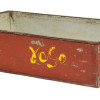 Starý kovový podnos, servírovací tác, 63x37x16cm
