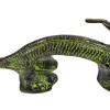 Dveřní madlo Drak, zelená patina, mosaz, 27cm