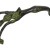 Dveřní madlo mořská panna, zelená patina, mosaz, 25cm