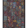 Unikátní tapiserie z Rajastanu, barevná, ruční vyšívání, 142x95cm