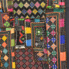 Unikátní tapiserie z Rajastanu, barevná, ruční vyšívání, 140x91cm
