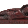 Ganéš, spící, tmavě červený, 20cm