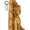 Meditující Buddha s listem stromu Bódhi, okrový, 15cm