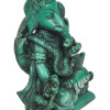 Ganéš sedící, tyrkysový, podstavec, 11cm