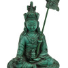 Guru Rinpoche, tyrkysová patina, pryskyřice, 10x5x15cm