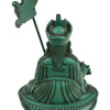 Guru Rinpoche, tyrkysová patina, pryskyřice, 10x5x15cm