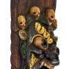 Bhairab, dřevěná maska, ručně vyřezávaná, 40x20x70cm