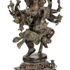 Tančící Ganéš, mosazná socha, antik patina, 45x21x64cm