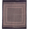 Přehoz na postel hnědo-červený prošívaný blockprint, ruční práce, 260x220cm