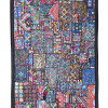 Unikátní tapiserie z Rajastanu, barevná, ruční vyšívání, 94x146cm
