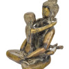 Buddha Shakti, mosazná socha, 22x21x27cm