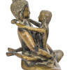 Buddha Shakti, mosazná socha, 22x21x27cm