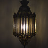 Orientální prosklená lampa, ruční práce, 25x25x50cm