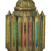 Orientální prosklená lampa, ruční práce, 25x25x50cm