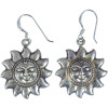 Stříbrné visací náušnice ve tvaru slunce 23mm, AG 925/1000, 3g, Nepál