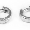 Stříbrné náušnice hladké kroužky 13mm, AG 925/1000, 3g, Nepál