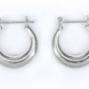 Stříbrné náušnice hladké kroužky 18mm, AG 925/1000, 3g, Nepál