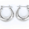 Stříbrné náušnice hladké kroužky 20mm, AG 925/1000, 3g, Nepál