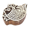 Vyřezávané razítko "Ryba", ruční práce, palisandr, 6x6cm