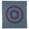 Přehoz na postel, Mandala, květiny, barevný 220x230cm