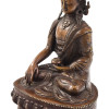 Buddha Šákjamuni s korunou, mosazná soška, 23cm