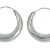 Stříbrné náušnice hladké kroužky 18mm, AG 925/1000, 3g, Nepál