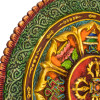 Astamangal mandala, ručně malovaná, pryskyřice, průměr 60cm