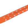 Stojánek na vonné tyčinky oranžový, sříbrný potisk Óm, dřevo, 25cm