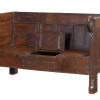 Lavice s úložným prostorem z teakového dřeva, 157x81x101cm