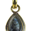 Přívěsek s polodrahokamem, labradorit, 23x10mm