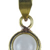 Přívěsek s polodrahokamem, měsíční kámen, 23x10mm
