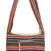 Taška přes rameno, "ghari proužky", zavírání na zip, 37x37cm, výška ucha 52cm