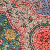 Závěs nad dveře, patchwork, Rajastan, ruční výšivka, sklíčka, 192x98cm