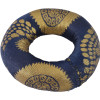 Podložka pod tibetskou mísu z modro-zlatého brokátu, prům.10cm