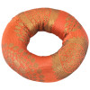 Podložka pod tibetskou mísu z oranžovo-zlatého brokátu, prům.10cm