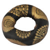 Podložka pod tibetskou mísu z černo-zlatého brokátu, prům.12cm