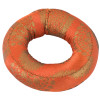 Podložka pod tibetskou mísu z oranžovo-zlatého brokátu, prům.12cm