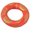 Podložka pod tibetskou mísu z červeno-zlatého brokátu, prům.15cm